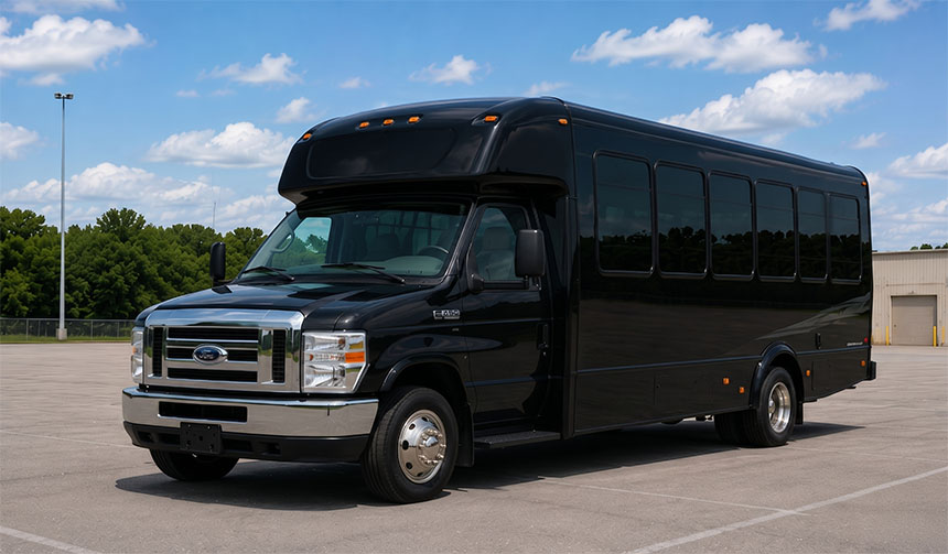20-passenger minibus for charter in Cupertino, CA