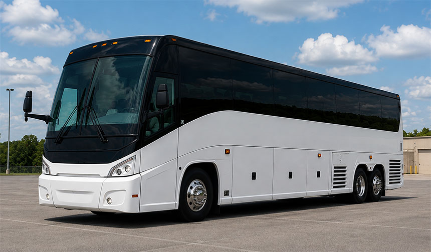 56-passenger charter bus available in Cupertino, CA